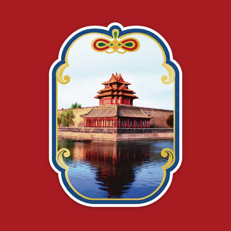 Palace Series - Forbidden City Liquid Sand Fridge Magnets Blind Box